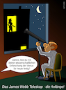 Cartoon: James Webb Teleskop (small) by Cartoonfix tagged james,webb,teleskop