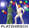 Cartoon: Platzhirsch (small) by Cartoonfix tagged donald,trump,2025,vereidigung,als,präsident,platzhirsch