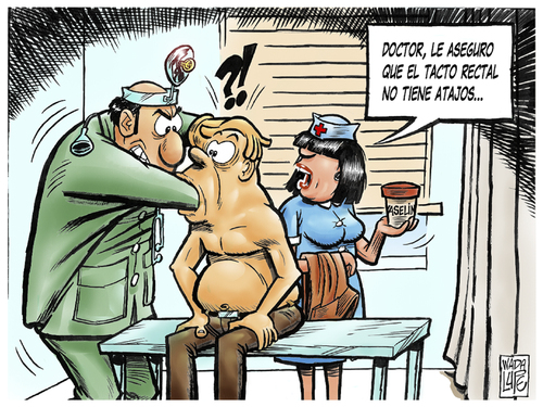 Cartoon: atajo (medium) by Wadalupe tagged hospital,enfermera,consulta,doctor,urgencias,salud