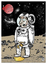 Cartoon: Alivio (small) by Wadalupe tagged astronauta,espacio,luna,planetas,galaxia,astronomia