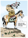 Cartoon: en busca de la optica perdida (small) by Wadalupe tagged optica,miope,ciego,cegato,indio,caballo,gafas