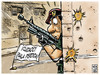 Cartoon: look out (small) by Wadalupe tagged guerra,soldado,armas,balas,municiones,guerrilla,metralleta,ejercito,disparos