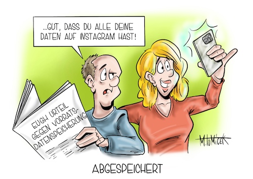 Cartoon: Abgespeichert (medium) by Mirco Tomicek tagged eugh,urteil,vorrartsdatenspeicherung,daten,vorrat,speicherung,verbot,ermittler,gefährder,datensicherung,datenspeicherung,sicherheit,posts,instagram,10,jahre,facebook,persönliche,privat,private,datensicherheit,durchsichtig,gläsern,karikatur,presse,pressekarikatur,cartoon,mirco,tomicek,eugh,urteil,vorrartsdatenspeicherung,daten,vorrat,speicherung,verbot,ermittler,gefährder,datensicherung,datenspeicherung,sicherheit,posts,instagram,10,jahre,facebook,persönliche,privat,private,datensicherheit,durchsichtig,gläsern,karikatur,presse,pressekarikatur,cartoon,mirco,tomicek