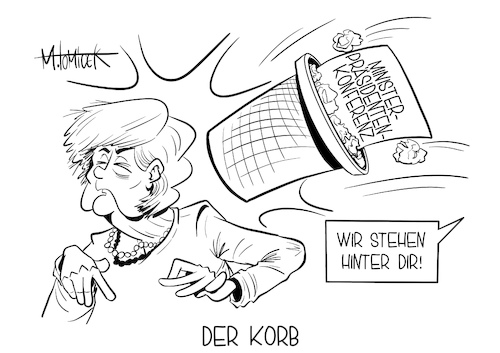 Cartoon: Der Korb (medium) by Mirco Tomicek tagged angela,merkel,corona,gipfel,coronagipfel,covid19,konferenz,ministerpräsidentenkonferenz,länderchefs,länder,chefs,kanzlerin,kanzleramt,bund,bundesregierung,verschärfungen,maßnahmen,notbremse,infektionsschutzgesetz,gesetz,schutzgesetz,infektion,pandemie,lockdown,shutdown,regeln,pandemieregelungen,bundesgesetz,politik,cartoon,karikatur,pressekarikatur,mirco,tomicek,angela,merkel,corona,gipfel,coronagipfel,covid19,konferenz,ministerpräsidentenkonferenz,länderchefs,länder,chefs,kanzlerin,kanzleramt,bund,bundesregierung,verschärfungen,maßnahmen,notbremse,infektionsschutzgesetz,gesetz,schutzgesetz,infektion,pandemie,lockdown,shutdown,regeln,pandemieregelungen,bundesgesetz,politik,cartoon,karikatur,pressekarikatur,mirco,tomicek