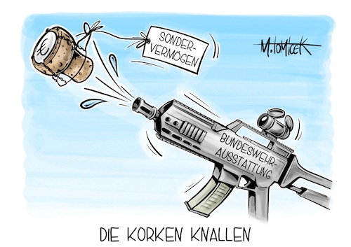 Die Korken knallen