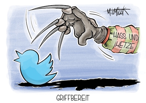 Cartoon: Griffbereit (medium) by Mirco Tomicek tagged elon,musk,twitter,übernahme,gekauft,nachrichtendienst,kurznachrichtendienst,app,kauf,halloween,freddy,krüger,hass,und,hetze,freiheit,netz,internet,karikatur,pressekarikatur,cartoon,mirco,tomicek,elon,musk,twitter,übernahme,gekauft,nachrichtendienst,kurznachrichtendienst,app,kauf,halloween,freddy,krüger,hass,und,hetze,freiheit,netz,internet,karikatur,pressekarikatur,cartoon,mirco,tomicek