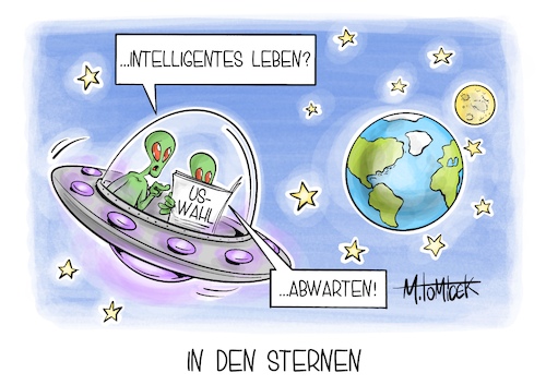 Cartoon: In den Sternen (medium) by Mirco Tomicek tagged us,wahl,usa,amerika,wahlen,gewählt,wahlergebniss,donald,trump,kamala,harris,präsidentschaftswahl,präsidentschaft,alien,weltall,karikatur,pressekarikatur,cartoon,mirco,tomicek,us,wahl,usa,amerika,wahlen,gewählt,wahlergebniss,donald,trump,kamala,harris,präsidentschaftswahl,präsidentschaft,alien,weltall,karikatur,pressekarikatur,cartoon,mirco,tomicek