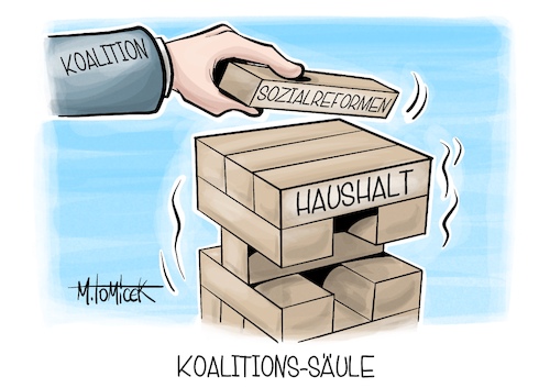 Cartoon: Koalitions-Säule (medium) by Mirco Tomicek tagged koalition,koalitionsausschuss,union,spd,cdu,csu,sozialreform,sozialreformen,reformen,sozial,bürgergeld,geld,wohngeld,haushalt,bundeshaushalt,karikatur,pressekarikatur,cartoon,mirco,tomicek,koalition,koalitionsausschuss,union,spd,cdu,csu,sozialreform,sozialreformen,reformen,sozial,bürgergeld,geld,wohngeld,haushalt,bundeshaushalt,karikatur,pressekarikatur,cartoon,mirco,tomicek