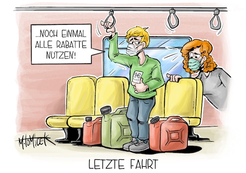 Cartoon: Letzte Fahrt (medium) by Mirco Tomicek tagged neun,euro,ticket,öpnv,zug,züge,bahn,bahnfahren,bus,bahnhof,tanken,tankrabatt,tank,rabatt,rabatte,benzin,diesel,auto,autos,entlastung,entlastungspaket,karikatur,pressekarikatur,cartoon,mirco,tomicek,neun,euro,ticket,öpnv,zug,züge,bahn,bahnfahren,bus,bahnhof,tanken,tankrabatt,tank,rabatt,rabatte,benzin,diesel,auto,autos,entlastung,entlastungspaket,karikatur,pressekarikatur,cartoon,mirco,tomicek