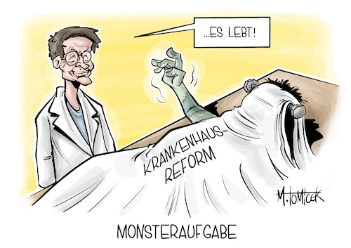 Cartoon: Monsteraufgabe (medium) by Mirco Tomicek tagged krankenhausreform,reform,krankenhaus,krankenhäuser,klinik,kliniken,klinikreform,gesundheit,finanzen,reformieren,karl,lauterbach,versorgung,bundestag,abstimmung,frankenstein,karikatur,cartoon,pressekarikatur,mirco,tomicek,krankenhausreform,reform,krankenhaus,krankenhäuser,klinik,kliniken,klinikreform,gesundheit,finanzen,reformieren,karl,lauterbach,versorgung,bundestag,abstimmung,frankenstein,karikatur,cartoon,pressekarikatur,mirco,tomicek