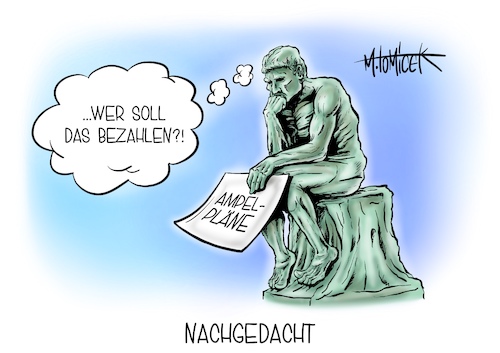 Cartoon: Nachgedacht (medium) by Mirco Tomicek tagged spd,grüne,linke,fdp,koalitionsverhandlungen,koalition,koalitionsverhandlung,ampel,ampelkoalition,sondierung,wahl,finanzierung,finanzen,geld,bezahlen,bezahlung,kosten,zahlung,regierung,regierungsbildung,der,denker,cartoon,karikatur,pressekarikatur,mirco,tomicek,spd,grüne,linke,fdp,koalitionsverhandlungen,koalition,koalitionsverhandlung,ampel,ampelkoalition,sondierung,wahl,finanzierung,finanzen,geld,bezahlen,bezahlung,kosten,zahlung,regierung,regierungsbildung,der,denker,cartoon,karikatur,pressekarikatur,mirco,tomicek