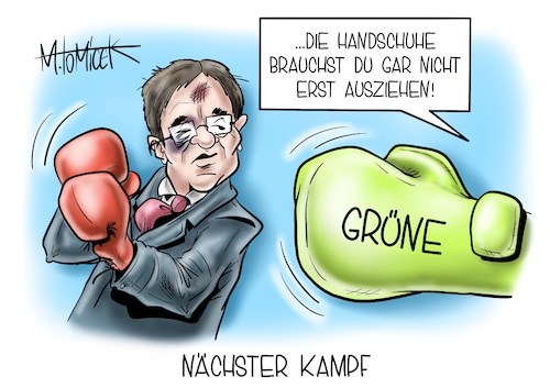 Cartoon: Nächster Kampf (medium) by Mirco Tomicek tagged armin,laschet,kanzlerkandidat,kanzlerkandidatur,kanzlerkandidaten,frage,kanzlerfrage,kanzleramt,nrw,berlin,bundestagswahl,bundestagswahlkampf,wahlkampf,wahlen,wahl,markus,söder,cdu,csu,union,grüne,annalena,baerbock,kandidatur,kanddiatenduell,duell,cartoon,karikatur,pressekarikatur,mirco,tomicek,armin,laschet,kanzlerkandidat,kanzlerkandidatur,kanzlerkandidaten,frage,kanzlerfrage,kanzleramt,nrw,berlin,bundestagswahl,bundestagswahlkampf,wahlkampf,wahlen,wahl,markus,söder,cdu,csu,union,grüne,annalena,baerbock,kandidatur,kanddiatenduell,duell,cartoon,karikatur,pressekarikatur,mirco,tomicek