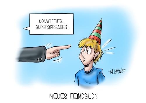 Cartoon: Neues Feindbild (medium) by Mirco Tomicek tagged corona,covid19,feiern,coronaparty,test,cornatest,party,partys,feierlichkeiten,neues,feindbild,ausbrüche,veranstaltungen,virus,infiziert,superspreader,spreader,privatparty,zahlen,fallzahlen,risiko,risikogebiet,rückkehrer,jens,spahn,karikatur,cartoon,mirco,tomicek,corona,covid19,feiern,coronaparty,test,cornatest,party,partys,feierlichkeiten,neues,feindbild,ausbrüche,veranstaltungen,virus,infiziert,superspreader,spreader,privatparty,zahlen,fallzahlen,risiko,risikogebiet,rückkehrer,jens,spahn,karikatur,cartoon,mirco,tomicek