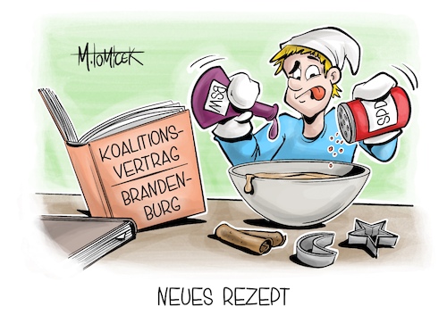 Cartoon: Neues Rezept (medium) by Mirco Tomicek tagged spd,bsw,koalitionsvertrag,koalition,brandenburg,koalitionsverhandlungen,verhandlungen,minister,weihnachtsbäckerei,plätzchen,karikatur,pressekarikatur,cartoon,mirco,tomicek,spd,bsw,koalitionsvertrag,koalition,brandenburg,koalitionsverhandlungen,verhandlungen,minister,weihnachtsbäckerei,plätzchen,karikatur,pressekarikatur,cartoon,mirco,tomicek