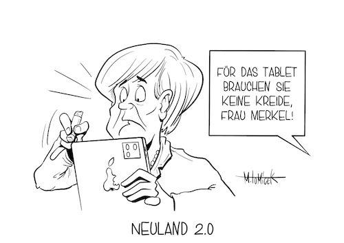 Cartoon: Neuland 2.0 (medium) by Mirco Tomicek tagged angela,merkel,schule,gipfel,schulgipfel,bildung,bildungsgipfel,corona,zeit,covid19,digitalisierung,digital,unterricht,esken,spd,bund,länder,berlin,pandemie,video,digitalpakt,pakt,förderprogramm,aufbau,infrastruktur,it,cartoon,karikatur,mirco,tomicek,angela,merkel,schule,gipfel,schulgipfel,bildung,bildungsgipfel,corona,zeit,covid19,digitalisierung,digital,unterricht,esken,spd,bund,länder,berlin,pandemie,video,digitalpakt,pakt,förderprogramm,aufbau,infrastruktur,it,cartoon,karikatur,mirco,tomicek