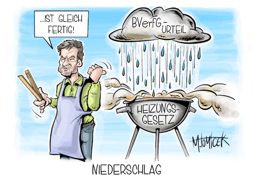 Cartoon: Niederschlag (medium) by Mirco Tomicek tagged heizungsgesetz,heizung,gesetz,robert,habeck,bundesverfassungsgericht,bverfg,urteil,stoppt,gebäude,gebäudeenergiegesetz,energie,karlsruhe,grillen,wetter,unwetter,karikatur,pressekarikatur,cartoon,mirco,tomicek,heizungsgesetz,heizung,gesetz,robert,habeck,bundesverfassungsgericht,bverfg,urteil,stoppt,gebäude,gebäudeenergiegesetz,energie,karlsruhe,grillen,wetter,unwetter,karikatur,pressekarikatur,cartoon,mirco,tomicek