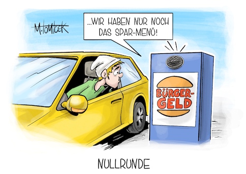 Cartoon: Nullrunde (medium) by Mirco Tomicek tagged hubertus,heil,arbeitsminister,nullrunde,bürgergeld,geld,finanzen,inflation,preise,preis,burger,king,cartoon,karikatur,pressekarikatur,mirco,tomicek,hubertus,heil,arbeitsminister,nullrunde,bürgergeld,geld,finanzen,inflation,preise,preis,burger,king,cartoon,karikatur,pressekarikatur,mirco,tomicek