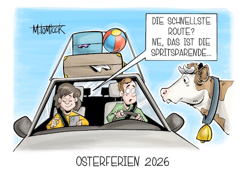 Cartoon: Osterferien 2026 (medium) by Mirco Tomicek tagged ostern,osterferien,ferien,sprit,spritpreise,spritpreis,paket,benzin,tanken,urlaub,tankstelle,öl,preise,reisen,reise,stau,karikatur,cartoon,pressekarikatur,mirco,tomicek,ostern,osterferien,ferien,sprit,spritpreise,spritpreis,paket,benzin,tanken,urlaub,tankstelle,öl,preise,reisen,reise,stau,karikatur,cartoon,pressekarikatur,mirco,tomicek