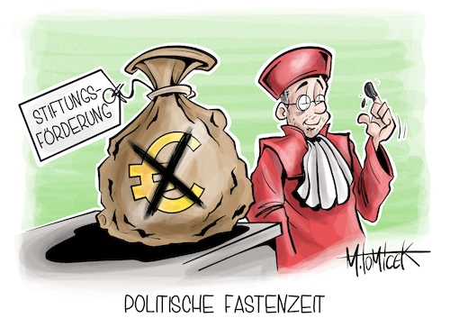 Cartoon: Politische Fastenzeit (medium) by Mirco Tomicek tagged afd,klage,bundesverfassungsgericht,gericht,verfassungsgericht,förderung,parteinaher,stiftungen,stiftung,stiftungsförderung,geld,verfassung,politik,fastenzeit,fasten,aschermittwoch,asche,cartoon,karikatur,pressekarikatur,mirco,tomicek,afd,klage,bundesverfassungsgericht,gericht,verfassungsgericht,förderung,parteinaher,stiftungen,stiftung,stiftungsförderung,geld,verfassung,politik,fastenzeit,fasten,aschermittwoch,asche,cartoon,karikatur,pressekarikatur,mirco,tomicek