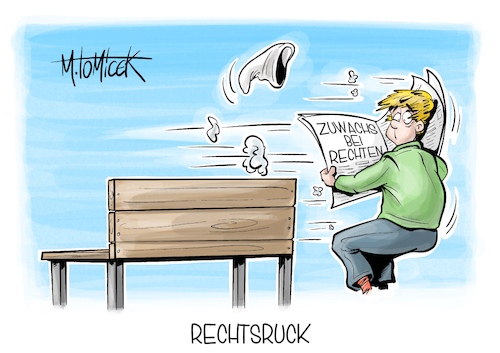 Cartoon: Rechtsruck (medium) by Mirco Tomicek tagged rechtsextremismus,rechts,rechtsextremes,weltbild,denken,studie,politik,rechtes,rechtsruck,politisch,bevölkerung,deutschland,karikatur,cartoon,pressekarikatur,mirco,tomicek,rechtsextremismus,rechts,rechtsextremes,weltbild,denken,studie,politik,rechtes,rechtsruck,politisch,bevölkerung,deutschland,karikatur,cartoon,pressekarikatur,mirco,tomicek