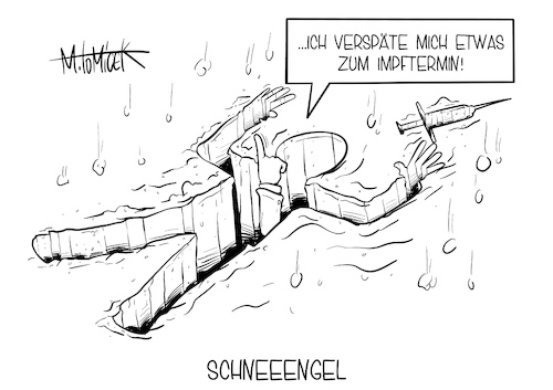 Cartoon: Schneeengel (medium) by Mirco Tomicek tagged impfstart,impfungen,impfe,impfung,geimpft,impftermin,termin,impfstrategie,wintereinbruch,winter,schnee,eis,frost,glätte,schneeengel,schneemann,medizin,corona,covid19,spritze,virus,viren,pandemie,lockdown,shutdown,zuhause,lockerung,cartoon,karikatur,pressekarikatur,mirco,tomicek,impfstart,impfungen,impfe,impfung,geimpft,impftermin,termin,impfstrategie,wintereinbruch,winter,schnee,eis,frost,glätte,schneeengel,schneemann,medizin,corona,covid19,spritze,virus,viren,pandemie,lockdown,shutdown,zuhause,lockerung,cartoon,karikatur,pressekarikatur,mirco,tomicek