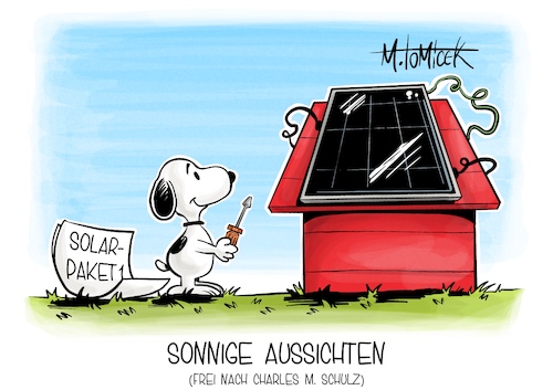 Cartoon: Sonnige Aussichten (medium) by Mirco Tomicek tagged bundestag,solarpaket,solar,paket,pv,anlage,anlagen,solarstrom,strom,strompreise,balkon,balkonkraftwerke,balkonsolar,zwischenspeicher,batterie,peantus,snoopy,karikatur,pressekarikatur,cartoon,mirco,tomicek,bundestag,solarpaket,solar,paket,pv,anlage,anlagen,solarstrom,strom,strompreise,balkon,balkonkraftwerke,balkonsolar,zwischenspeicher,batterie,peantus,snoopy,karikatur,pressekarikatur,cartoon,mirco,tomicek