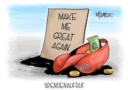 Cartoon: Spendenaufruf (medium) by Mirco Tomicek tagged donald,trump,drohende,geldstrafe,geld,strafe,gericht,spenden,spendenaufruf,spende,klage,usa,amerika,präsidentschaftswahl,wahlen,wahl,ex,präsident,cartoon,karikatur,pressekarikatur,mirco,tomicek,donald,trump,drohende,geldstrafe,geld,strafe,gericht,spenden,spendenaufruf,spende,klage,usa,amerika,präsidentschaftswahl,wahlen,wahl,ex,präsident,cartoon,karikatur,pressekarikatur,mirco,tomicek