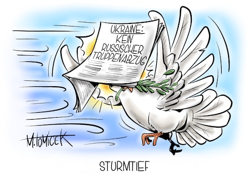 Cartoon: Sturmtief (medium) by Mirco Tomicek tagged ukraine,konflikt,krise,grenze,truppen,abzug,truppenabzug,teilabzug,militär,russland,russischer,wladimir,putin,usa,deutschland,joe,biden,olaf,scholz,sturm,sturmtief,wind,ylenia,xandra,orkan,stürmisch,frieden,friedenstaube,tiere,cartoon,karikatur,pressekarikatur,mirco,tomicek,ukraine,konflikt,krise,grenze,truppen,abzug,truppenabzug,teilabzug,militär,russland,russischer,wladimir,putin,usa,deutschland,joe,biden,olaf,scholz,sturm,sturmtief,wind,ylenia,xandra,orkan,stürmisch,frieden,friedenstaube,tiere,cartoon,karikatur,pressekarikatur,mirco,tomicek