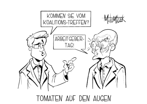 Tomaten auf den Augen