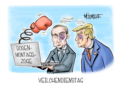 Cartoon: Veilchendienstag (medium) by Mirco Tomicek tagged karneval,karnevalshochburgen,rosenmontagsumzug,rosenmontagszüge,rosenmontagsumzüge,rosenmontag,züge,zug,umzüge,umzug,mottowagen,wagen,politiker,politisch,trump,putin,russland,fasching,fastnacht,jecken,veilchendienstag,karikatur,cartoon,pressekarikatur,mirco,tomicek,karneval,karnevalshochburgen,rosenmontagsumzug,rosenmontagszüge,rosenmontagsumzüge,rosenmontag,züge,zug,umzüge,umzug,mottowagen,wagen,politiker,politisch,trump,putin,russland,fasching,fastnacht,jecken,veilchendienstag,karikatur,cartoon,pressekarikatur,mirco,tomicek