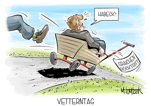 Cartoon: Vetterntag (medium) by Mirco Tomicek tagged patrick,graichen,robert,habeck,vettern,vetter,vetternwirtschaft,schwester,vorwürfe,energie,staatssekretär,energiestaatssekretär,trauzeuge,trauzeugenaffäre,vatertag,vater,tag,wandern,cartoon,karikatur,pressekarikatur,mirco,tomicek,patrick,graichen,robert,habeck,vettern,vetter,vetternwirtschaft,schwester,vorwürfe,energie,staatssekretär,energiestaatssekretär,trauzeuge,trauzeugenaffäre,vatertag,vater,tag,wandern,cartoon,karikatur,pressekarikatur,mirco,tomicek