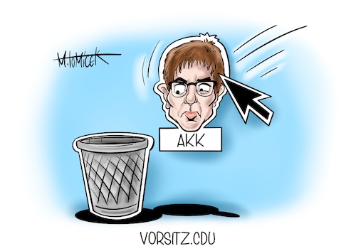 Cartoon: Vorsitz.CDU (medium) by Mirco Tomicek tagged annegret,kramp,karrenbauer,nachfolger,cdu,parteitag,partei,tag,verspätung,vorsitz,vorsitzender,chef,armin,laschet,friedrich,merz,norbert,röttgen,kanzler,kanzlerfrage,kanzleramt,wahl,wahlen,wählen,gewählt,online,digital,web,videochat,video,christdemokraten,digitaler,computer,abgelöst,verabschiedet,union,deutschland,cartoon,karikatur,pressekarikatur,mirco,tomicek,annegret,kramp,karrenbauer,nachfolger,cdu,parteitag,partei,tag,verspätung,vorsitz,vorsitzender,chef,armin,laschet,friedrich,merz,norbert,röttgen,kanzler,kanzlerfrage,kanzleramt,wahl,wahlen,wählen,gewählt,online,digital,web,videochat,video,christdemokraten,digitaler,computer,abgelöst,verabschiedet,union,deutschland,cartoon,karikatur,pressekarikatur,mirco,tomicek