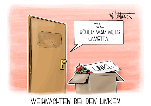 Cartoon: Weihnachten bei den Linken (medium) by Mirco Tomicek tagged linke,linken,fraktion,auflösung,abgeordnete,sahra,wagenknecht,bundestag,weihnachten,bei,hoppenstedts,loriot,cartoon,karikatur,pressekarikatur,mirco,tomicek,linke,linken,fraktion,auflösung,abgeordnete,sahra,wagenknecht,bundestag,weihnachten,bei,hoppenstedts,loriot,cartoon,karikatur,pressekarikatur,mirco,tomicek