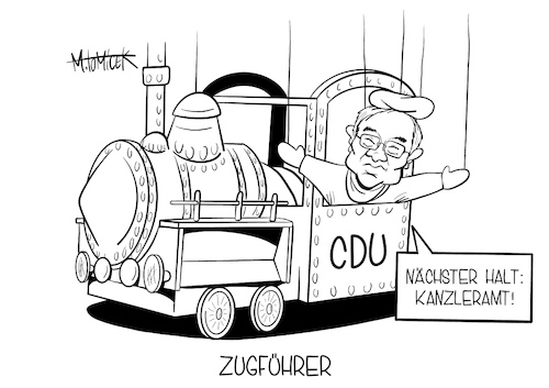 Cartoon: Zugführer (medium) by Mirco Tomicek tagged armin,laschet,cdu,chef,vorsitz,vorsitzender,wahl,wahlen,kanzler,kanzlerfrage,kanzleramt,kanzlerkandidat,annegret,kramp,karrenbauer,friedrich,merz,norbert,röttgen,digital,parteitag,partei,tag,online,web,videokonferenz,video,zug,lokomotive,jim,knopf,emma,lukas,augstburger,puppenkiste,corona,politik,nrw,nordrhein,westfalen,minister,cartoon,karikatur,pressekarikatur,mirco,tomicek,armin,laschet,cdu,chef,vorsitz,vorsitzender,wahl,wahlen,kanzler,kanzlerfrage,kanzleramt,kanzlerkandidat,annegret,kramp,karrenbauer,friedrich,merz,norbert,röttgen,digital,parteitag,partei,tag,online,web,videokonferenz,video,zug,lokomotive,jim,knopf,emma,lukas,augstburger,puppenkiste,corona,politik,nrw,nordrhein,westfalen,minister,cartoon,karikatur,pressekarikatur,mirco,tomicek