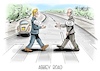 Cartoon: Abbey Road (small) by Mirco Tomicek tagged großbritannien,eu,europa,gipfel,brexit,gb,london,the,beatles,abbey,road,karikatur,pressekarikatur,cartoon,mirco,tomicek