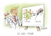 Cartoon: Dr. Med. Trump (small) by Mirco Tomicek tagged donald,trump,corona,covid19,malaria,medikament,who,virus,2020,amerika,us,präsident
