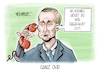 Cartoon: Ganz Ohr (small) by Mirco Tomicek tagged ukraine,krieg,russland,usa,waffenruhe,frieden,friedensverhandlungen,friedensgespräch,telefonat,telefonieren,donald,trump,wladimir,putin,karikatur,pressekarikatur,cartoon,mirco,tomicek