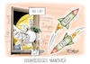 Cartoon: Schwieriges Manöver (small) by Mirco Tomicek tagged g7,gipfel,kanada,staatschefs,regierungschefs,gipfeltreffen,ukraine,krieg,nahost,israel,iran,angriffe,angriff,raketen,rakete,explosionen,frieden,friedenstaube,karikatur,pressekarikatur,cartoon,mirco,tomicek