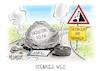 Cartoon: Steiniger Weg (small) by Mirco Tomicek tagged messeranschlag,messerattacke,angriff,attacke,anschlag,solingen,sicherheit,wahlkampf,wahlkämpe,wahlen,wahl,landtagswahl,landtagswahlen,thüringen,sachsen,ampel,kolaition,ampelkoalition,regierung,umfrage,umfragewerte,steiniger,weg,karikatur,pressekarikatur,cartoon,mirco,tomicek