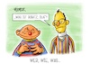 Cartoon: Wer Wie Was... (small) by Mirco Tomicek tagged friedrich,merz,olaf,scholz,tv,duell,ard,zdf,fernsehen,cdu,union,spd,debatte,cannabis,bubatz,legal,legalisierung,migration,afd,migrationspolitik,wahlkampf,wahl,neuwahl,sesamstraße,ernie,und,bert,wer,wie,was,karikatur,pressekarikatur,cartoon,mirco,tomicek