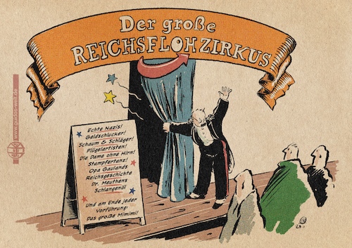 Cartoon: AfD Reichszirkus (medium) by Guido Kuehn tagged afd,meuthen,gauland,kalbitz