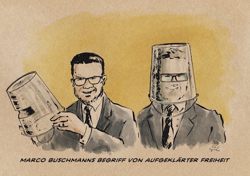 Cartoon: Buschmanns Freiheit (medium) by Guido Kuehn tagged buschmann,fdp,covid,corona,freiheit,masken,querdenker,bund,massnahmen,pandemie,buschmann,fdp,covid,corona,freiheit,masken,querdenker,bund,massnahmen,pandemie