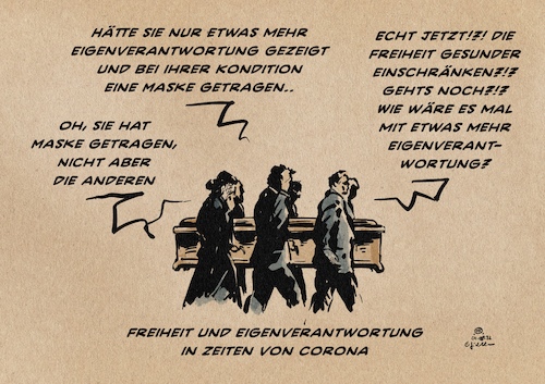 Cartoon: Eigenverantwortung (medium) by Guido Kuehn tagged corona,masken,fdp,ampel,welle,infektion,eigenverantwortung,corona,masken,fdp,ampel,welle,infektion,eigenverantwortung