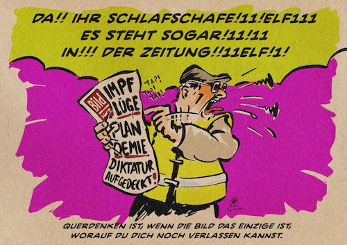 Cartoon: HoffnungsBILD (medium) by Guido Kuehn tagged bild,querdenken,zeitung,cororna,impfen,diktatur,diebasis,btw2021,bild,querdenken,zeitung,cororna,impfen,diktatur,diebasis,btw2021