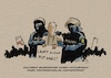Cartoon: Ordnerdienste (small) by Guido Kuehn tagged polizei,sachsen,querdenker,nazis,corona,covid,zivilcourage