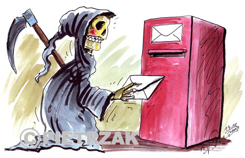 Cartoon: Death (medium) by Darek Pietrzak tagged humour,death