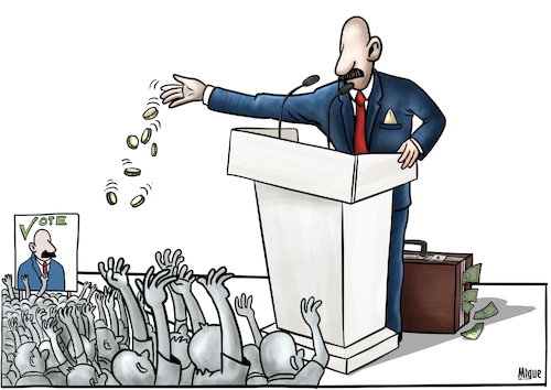 Cartoon: Corruption (medium) by miguelmorales tagged politicians,people,corrupt,government,politicians,people,corrupt,government