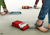Cartoon: Addictions Slaves (small) by miguelmorales tagged addiction,slave,tobbaco,alcohol,digital,dependencies