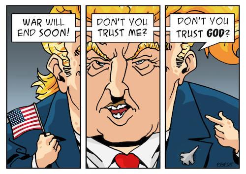 Cartoon: In God he trust! (medium) by Enrico Bertuccioli tagged trump,donaldtrump,epicfury,iran,usa,unitedstates,iranusawar,relgion,religiousextremism,religiouswar,theocracy,god,islam,islamism,christian,christiannationalism,whitesupremacy,middleeast,middleeastcrisis,chaos,politicalchaos,political,politicalcartoon,politicalcartoons,editorialcartoon,editorialcartoons,trump,donaldtrump,epicfury,iran,usa,unitedstates,iranusawar,relgion,religiousextremism,religiouswar,theocracy,god,islam,islamism,christian,christiannationalism,whitesupremacy,middleeast,middleeastcrisis,chaos,politicalchaos,political,politicalcartoon,politicalcartoons,editorialcartoon,editorialcartoons