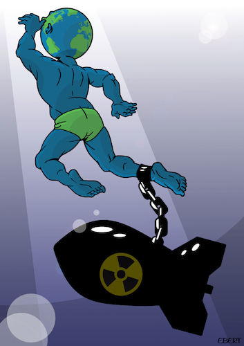 Cartoon: The atomic ballast (medium) by Enrico Bertuccioli tagged atomic,nuclear,russia,ukraine,war,world,global,menace,safety,security,crisis,putin,zelensky,political,power,control,government,civilization,threat,danger,bomb,weapon,nato,otan,europe,technology,deadly,death,progress,atomic,nuclear,russia,ukraine,war,world,global,menace,safety,security,crisis,putin,zelensky,political,power,control,government,civilization,threat,danger,bomb,weapon,nato,otan,europe,technology,deadly,death,progress